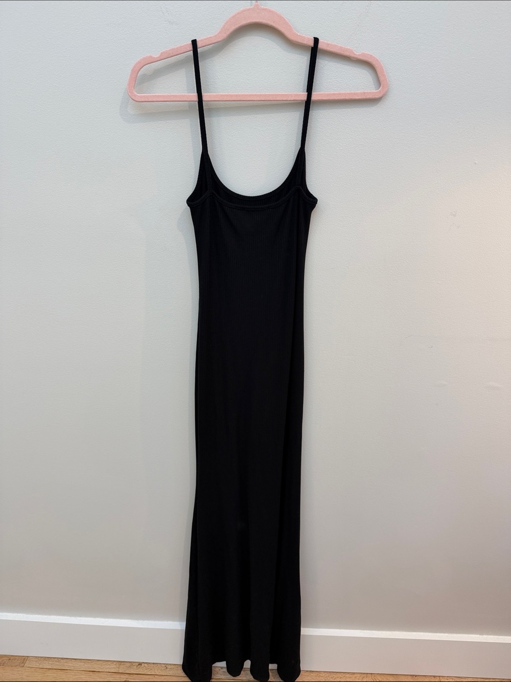 Reformation Classic Black Maxi Slip Dress with Spaghetti Straps - Picture 2 of 4